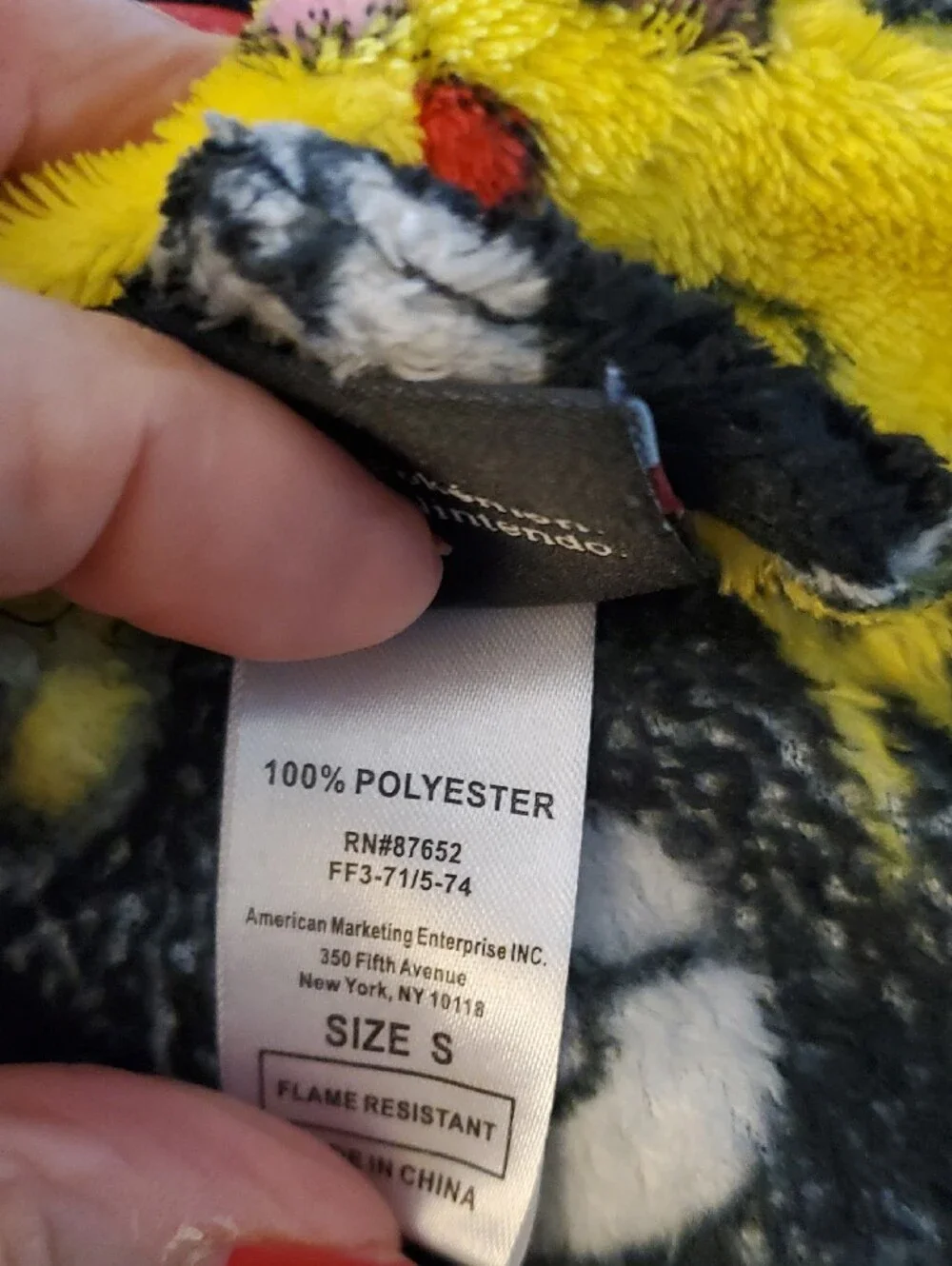 Pokemon Kids Black and Yellow Pikachu Fleece Robe
